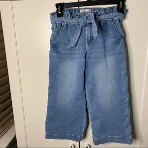 Girl’s Jordache Wide Leg Belted Jeans